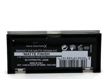 MAX FACTOR SMOKEY EYE MATTE DRAMA KIT 2IN1 EYESHADOW AND BROW POWDER CIENIE DO POWIEK I BRWI 40 HYPNOTIC JADE