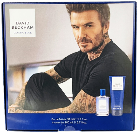 David Beckham Classic Blue 50ml Edt + Żel p/pr 200ml Zestaw Upominkowy