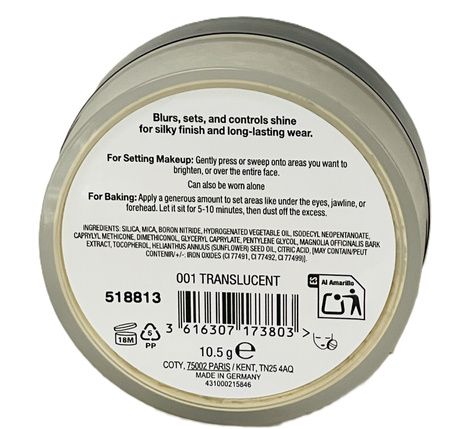 Max Factor Pro Blur Puder Sypki Utrwalający Translucent 001