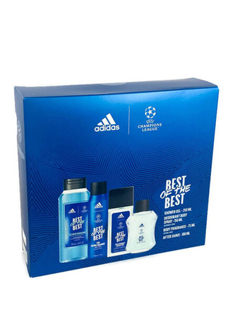 Adidas Uefa 9 100ml AFS Po Goleniu + żel 250ml + deo 150ml + Dns 75ml Zestaw