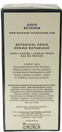 David Beckham Botanical Resin 100 ml Woda Perfumowana
