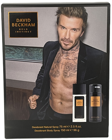 David Beckham Bold Instinct 75ml Dns + Żel 200ml Zestaw Upominkowy