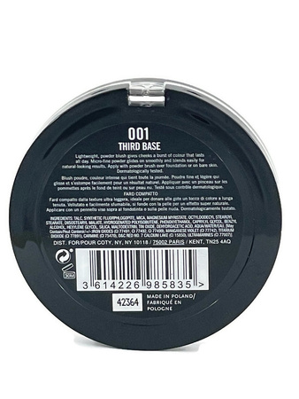 Rimmel Maxi Blush 001 Third Base Róż Do Policzków