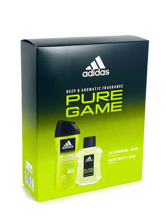 Adidas Pure Game 100ml Edt+ 250ml Żel Pod Prysznic Zestaw