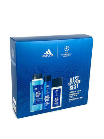 Adidas Uefa 9 75ml Dns  + żel 250ml + deo 150ml  Zestaw